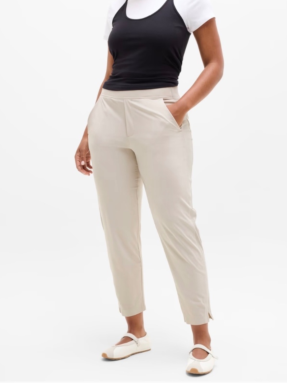 Athleta Brooklyn Ankle Pant Women’s Size 22 Light Beige